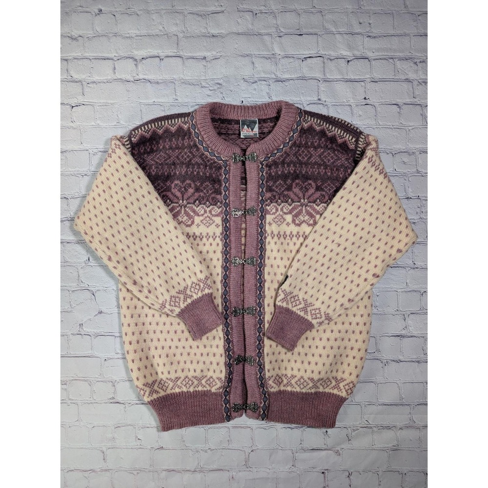 Dale of Norway Dale Classic Cardigan L Wool Nordic Pewter Clasp Made in Norway